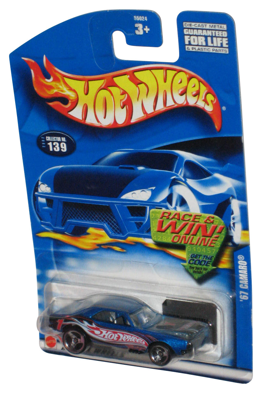 Hot Wheels Blue '67 Camaro (2001) Mattel Die-Cast Toy #139