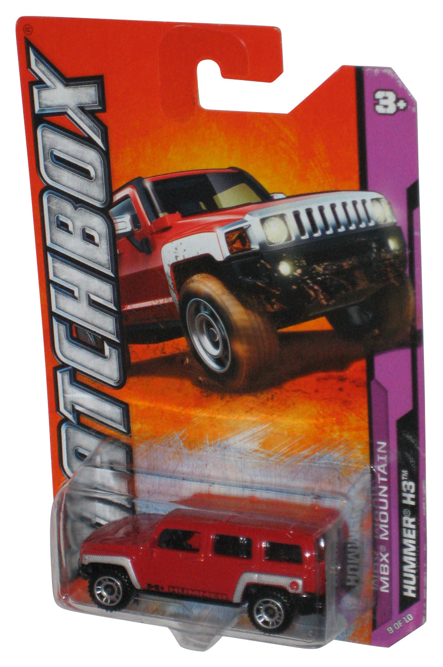 Matchbox MBX Mountain 9/10 (2011) Red Hummer H3 Toy Car 59/120