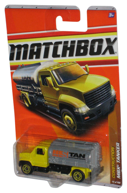 Matchbox Construction (2010) Yellow & Gray MBX Tanker Die-Cast Toy 48/100
