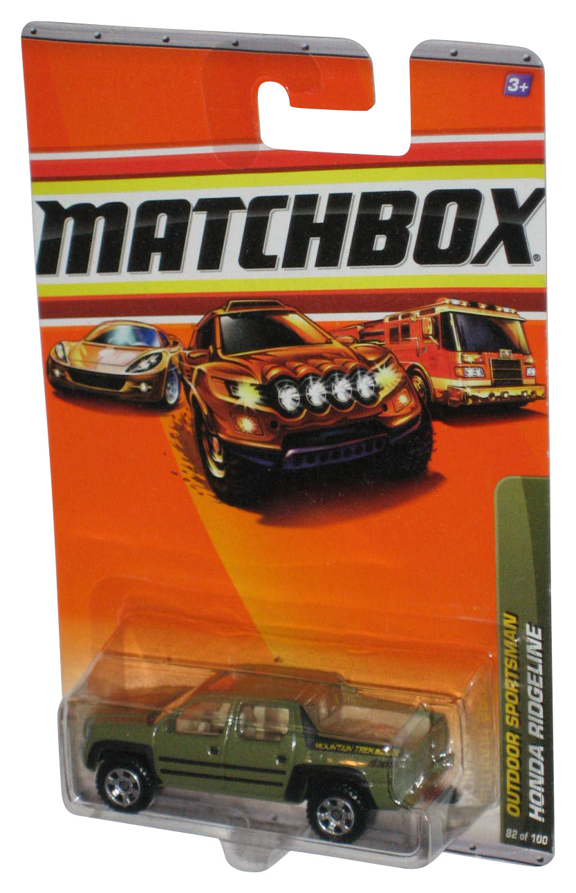 Matchbox Outdoor Sportsman (2009) Green Honda Ridgeline Toy Truck 82/100
