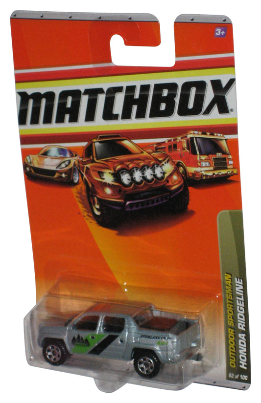 Matchbox Outdoor Sportsman (2009) Silver Honda Ridgeline Toy Truck 82/100