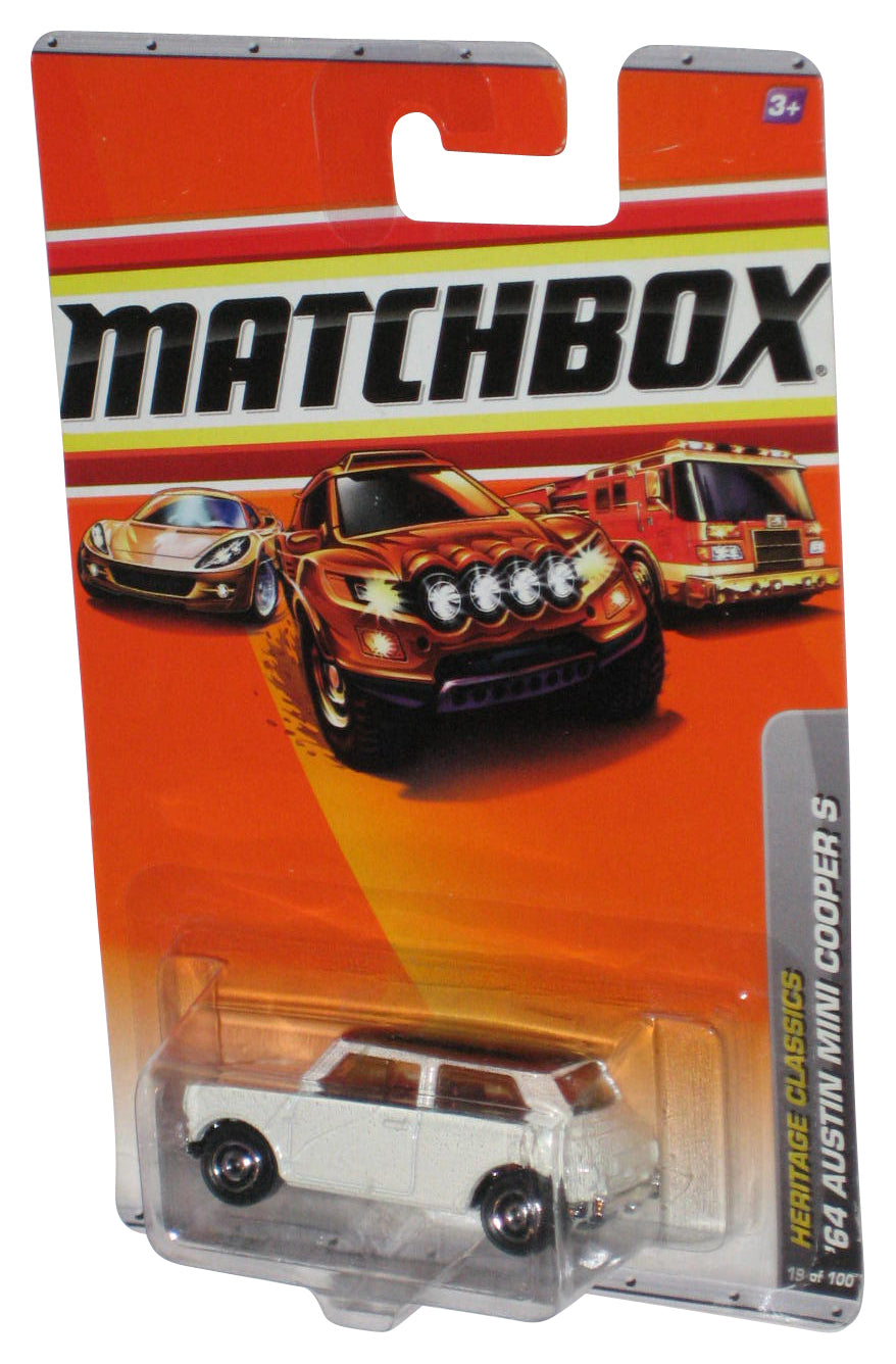 Matchbox Heritage Classics (2009) White '64 Austin Mini Cooper S Car 19/100