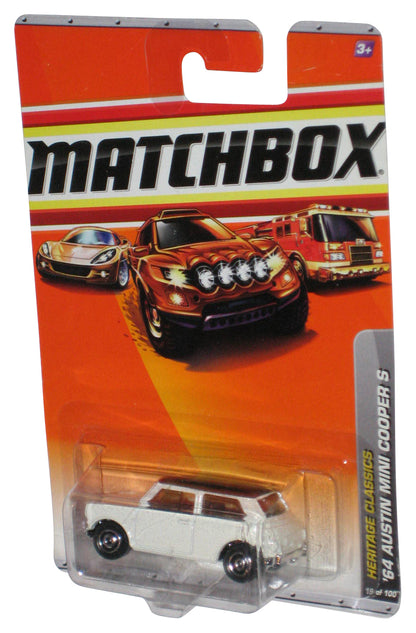 Matchbox Heritage Classics (2009) White '64 Austin Mini Cooper S Car 19/100