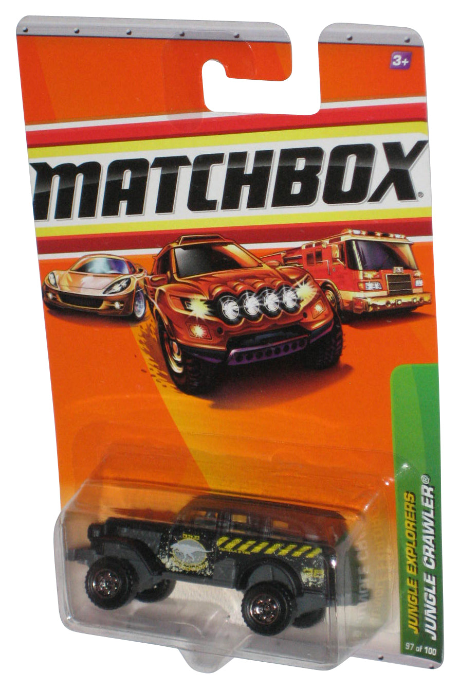Matchbox Jungle Explorers (2009) Black Crawler Die-Cast Toy Car 97/100