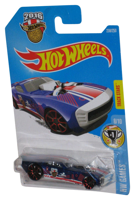 Hot Wheels HW Games 8/10 (2016) Blue Nitro Doorslammer Car 238/250