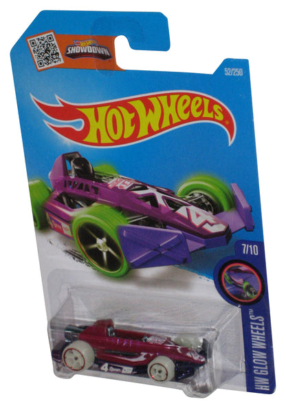 Hot Wheels HW Glow Wheels 7/10 (2015) Purple Arrow Dynamic Toy Car 52/250