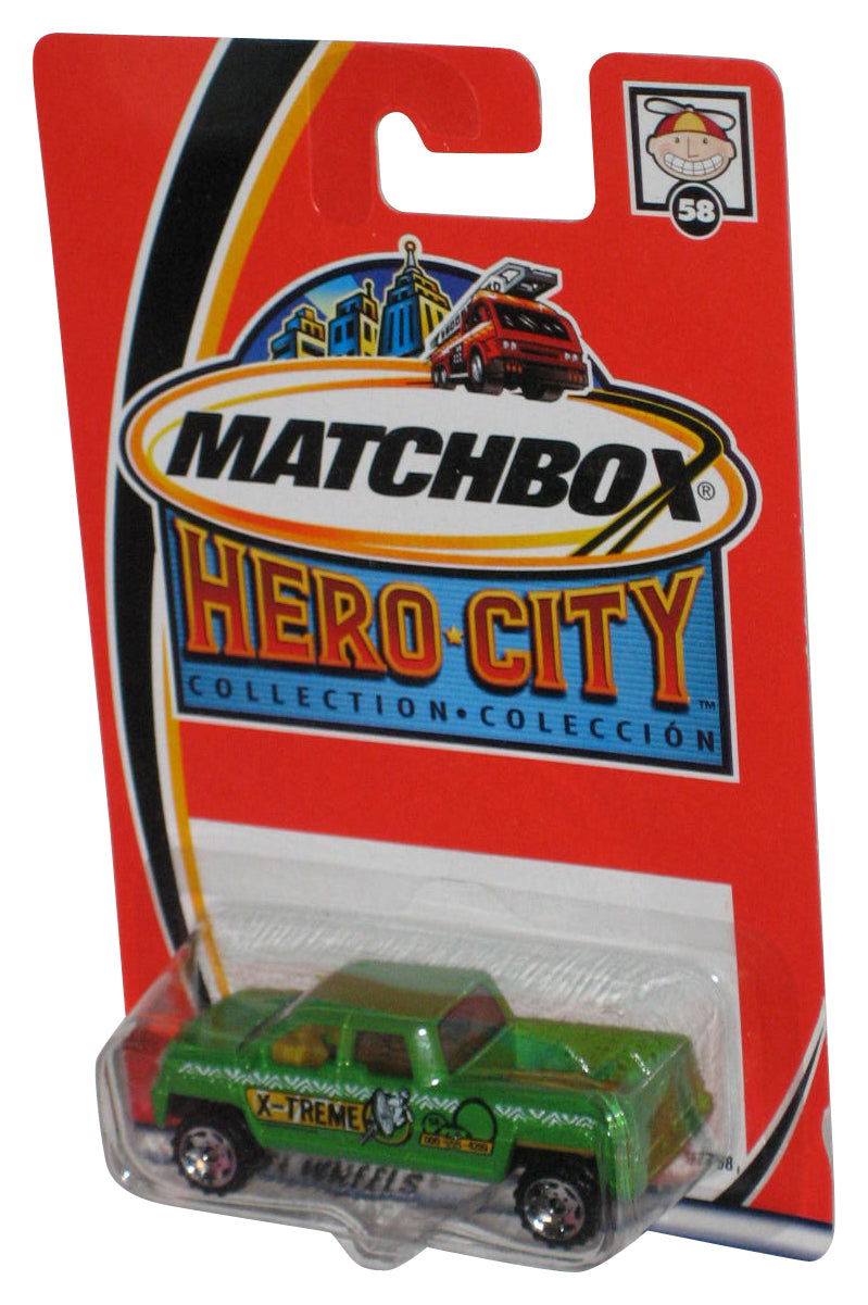 Matchbox Hero City (2002) Green GM Terradyne Toy Truck #58