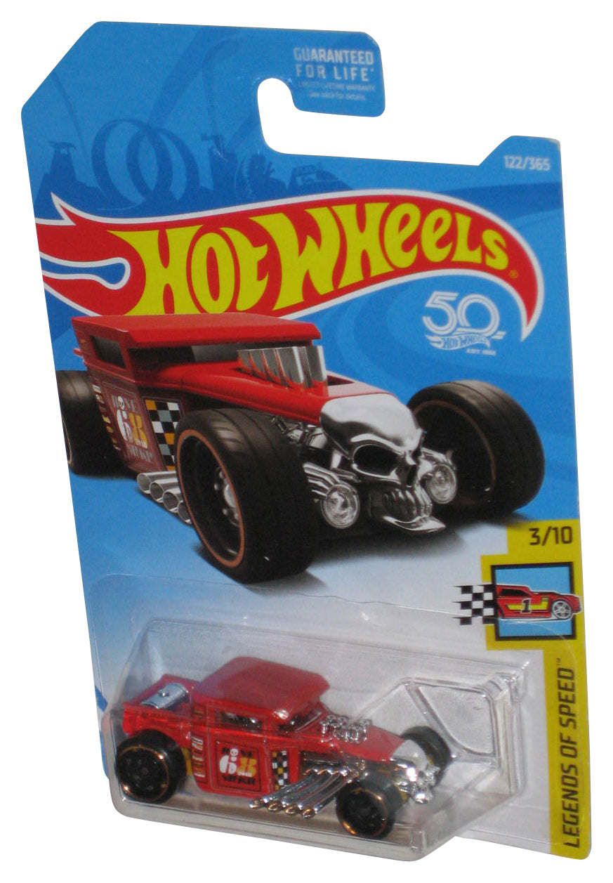 Hot Wheels Legends of Speed 3/10 (2017) Red Bone Shaker Toy Car 122/365