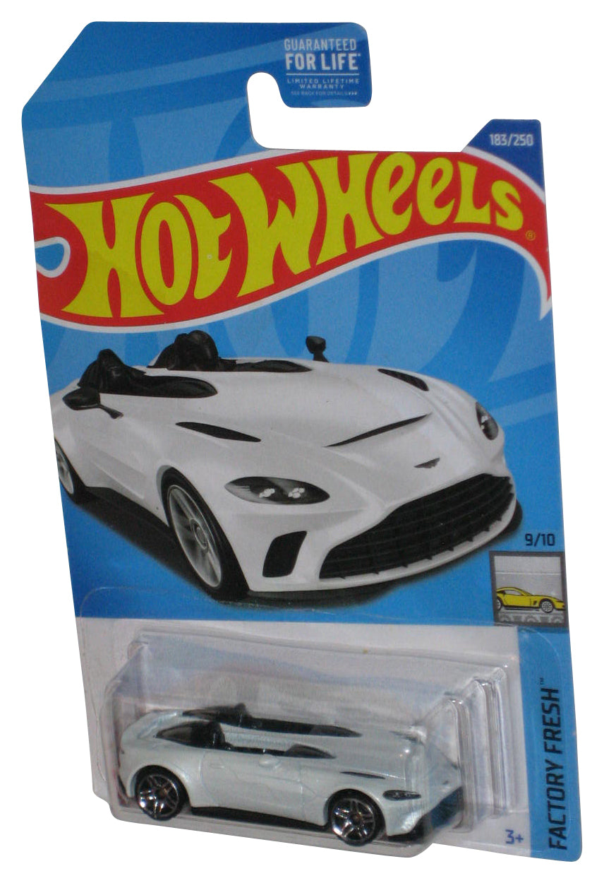 Hot Wheels Factory Fresh 9/10 (2021) White Aston Martin V12 Speedster Car 183/250