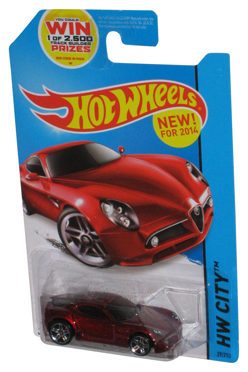 Hot Wheels HW City (2014) Red Alfa Romeo 8C Competizione Car 29/250