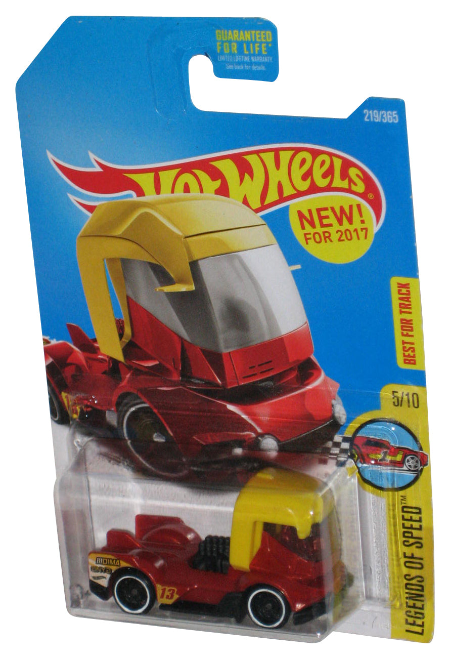 Hot Wheels Legends of Speed 5/10 (2017) Red & Yellow Toy Car 219/365