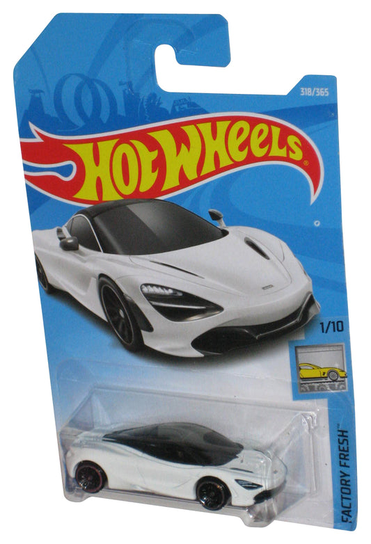 Hot Wheels Factory Fresh 1/10 (2017) White McLaren 720S Toy Car 318/365 - (Cracked Plastic)