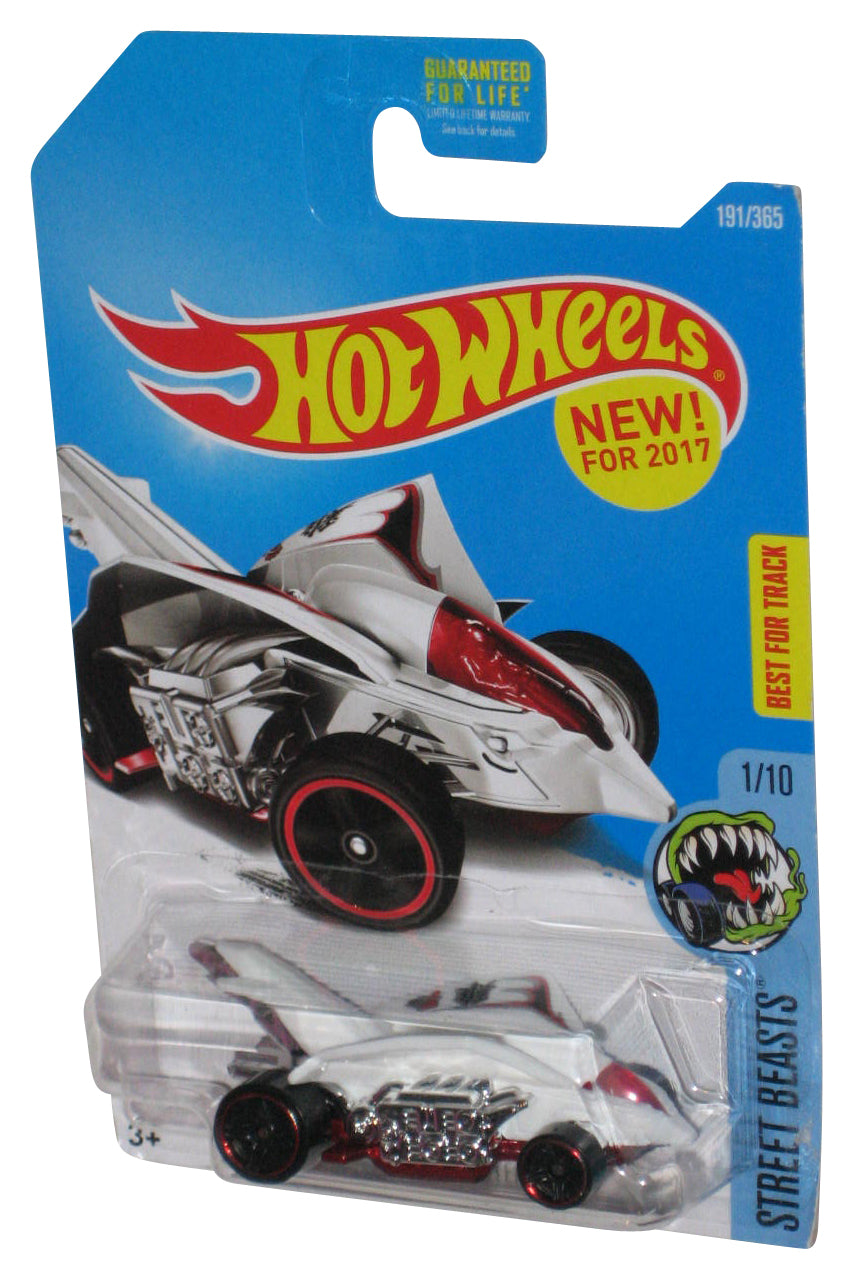 Hot Wheels Street Beasts 1/10 (2017) White Turbo Rooster Toy Car 191/365