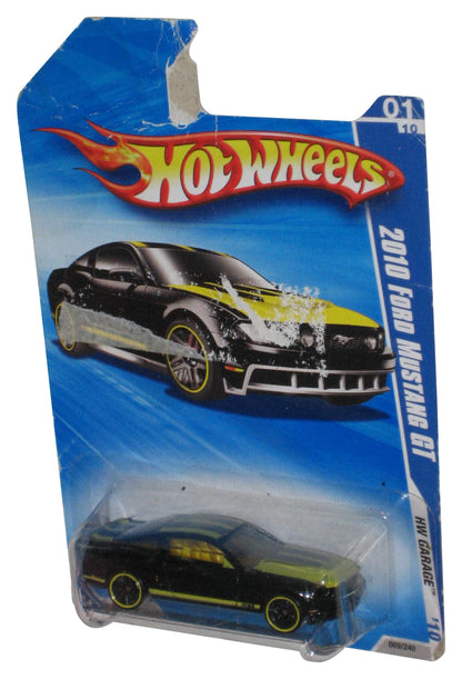 Hot Wheels HW Garage '10 Black 2010 Ford Mustang GT Car 069/240 - (Damaged Card)