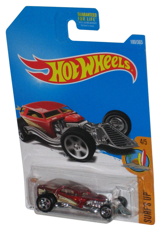 Hot Wheels Surf's Up 4/5 (2015) Red Surf Crate Toy Car 100/365