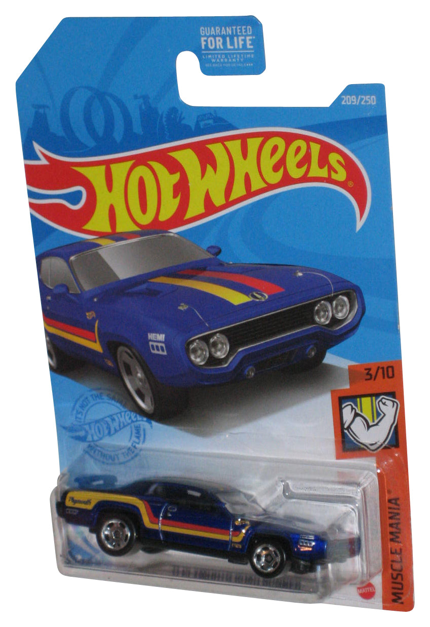 Hot Wheels Muscle Mania 3/10 (2020) Blue '71 Plymouth Road Runner Car 209/250