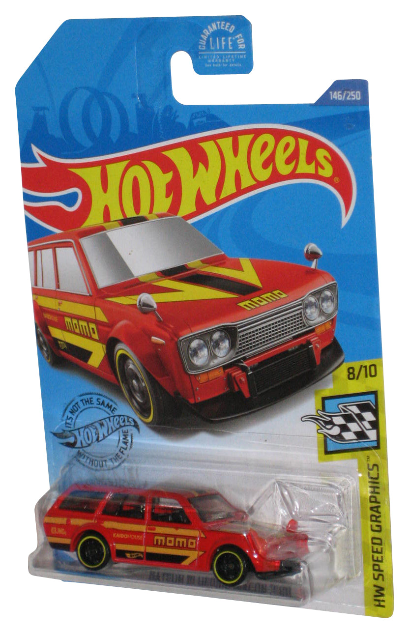 Hot Wheels HW Speed Graphics 8/10 (2017) Red Datsun Bluebird Wagon 510 Car 146/250