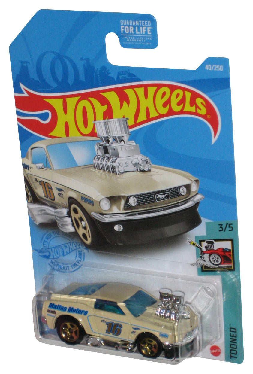 Hot Wheels Tooned 3/5 (2020) White '68 Mustang Toy Car 40/250