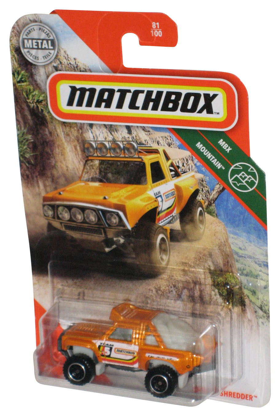 Matchbox MBX Mountain (2019) Gold Sonora Shredder Toy Car 81/100
