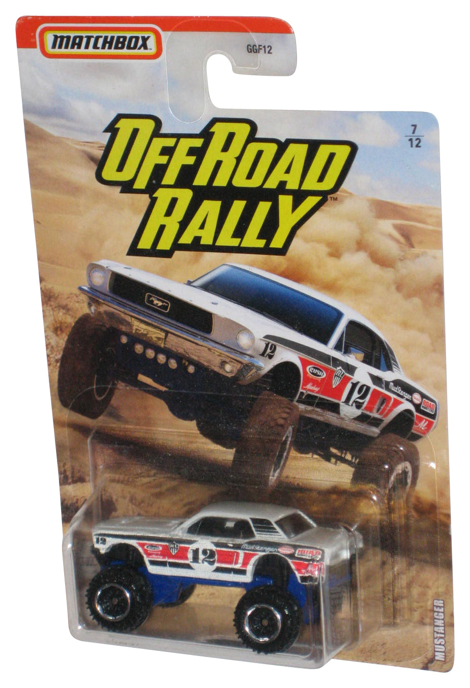 Matchbox Off Road Rally (2020) White Mustanger Toy Truck 7/12