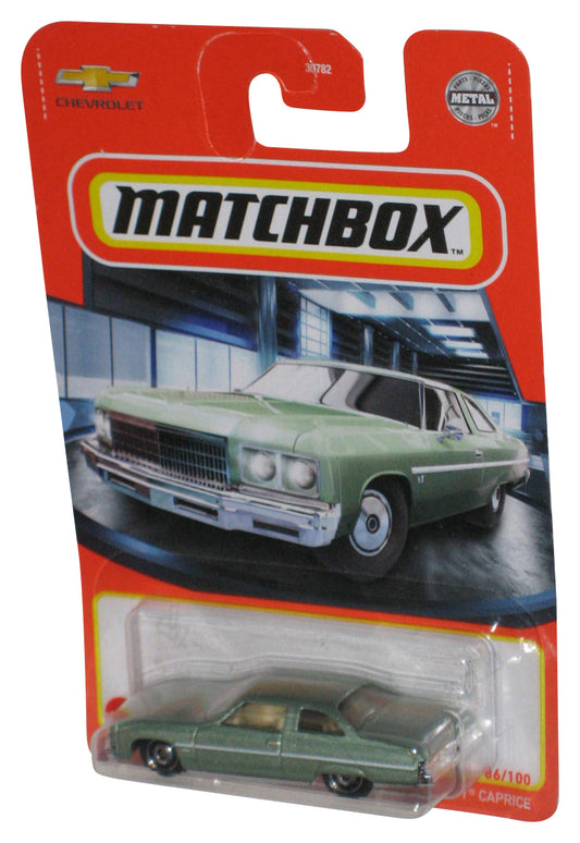Matchbox Green 1975 Chevy Caprice (2020) Die-Cast Metal Toy Car 86/100