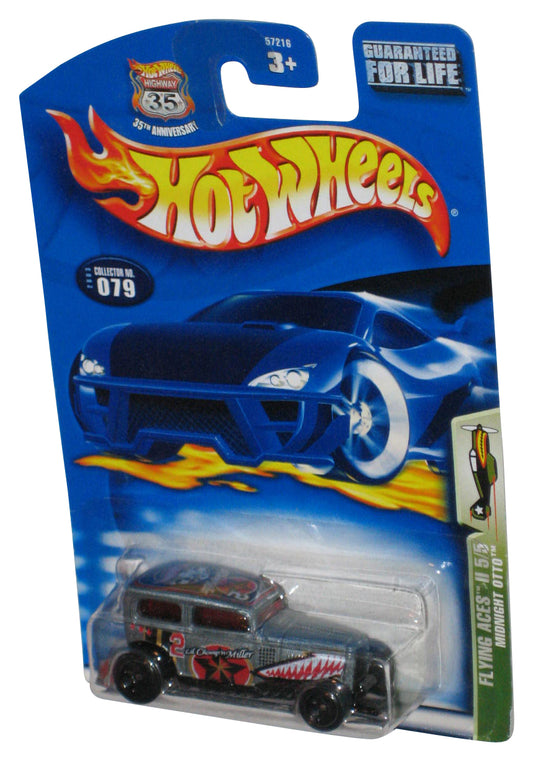 Hot Wheels Flying Aces II 5/5 Midnight Otto (2003) Silver Die-Cast Toy Car #079