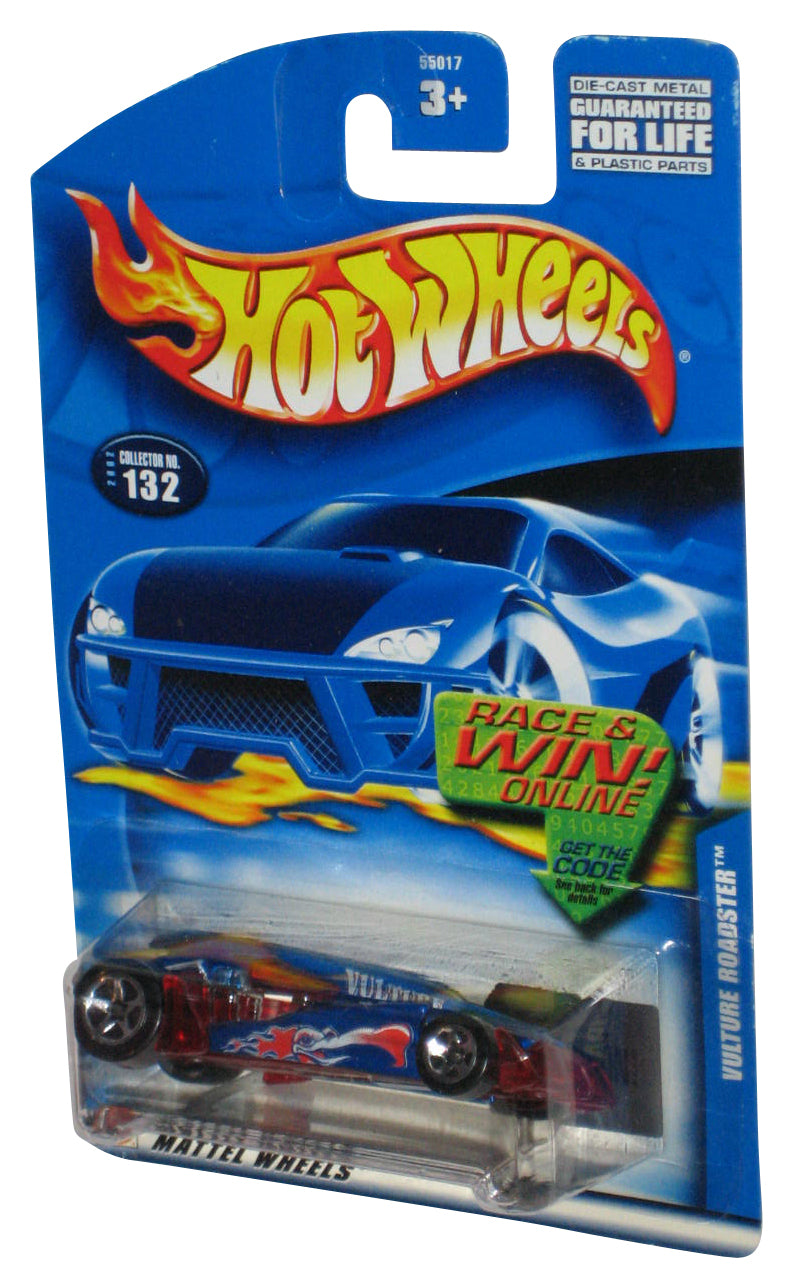Hot Wheels Vulture Roadster (2002) Blue & Red Die-Cast Toy Car #132