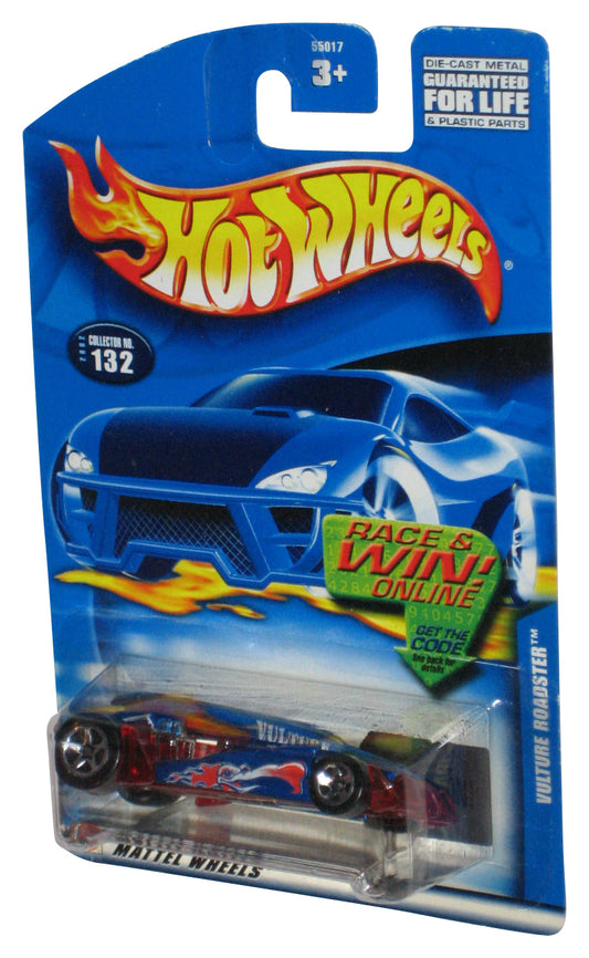 Hot Wheels Vulture Roadster (2002) Blue & Red Die-Cast Toy Car #132