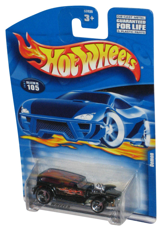 Hot Wheels Demon (2001) Mattel Black Die-Cast Toy Car #105