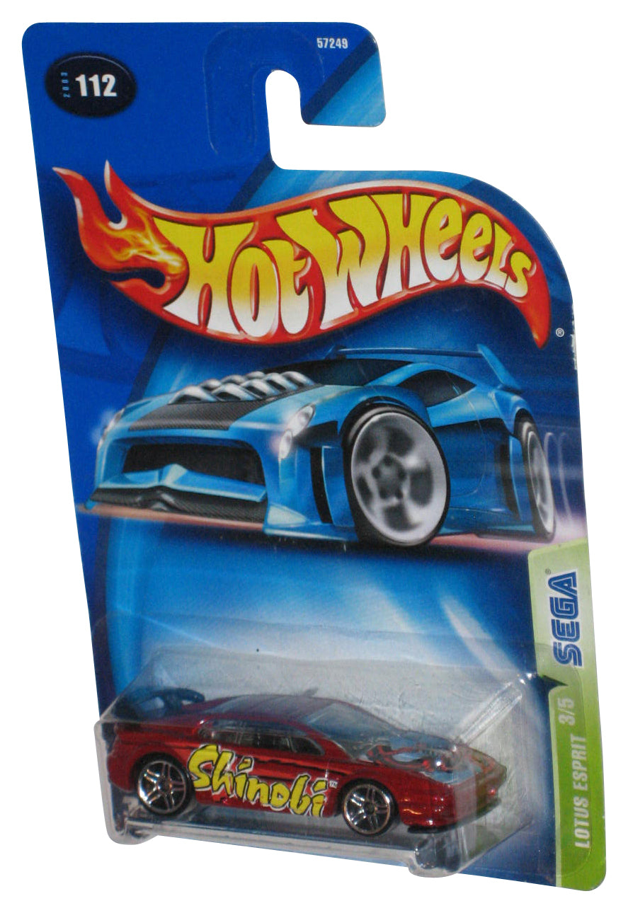 Hot Wheels Lotus Esprit 3/5 (2003) Red Sega Shinobi Die-Cast Toy Car #112