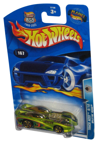 Hot Wheels Track Aces Splittin' Image (2003) Green Die-Cast Toy Car #167