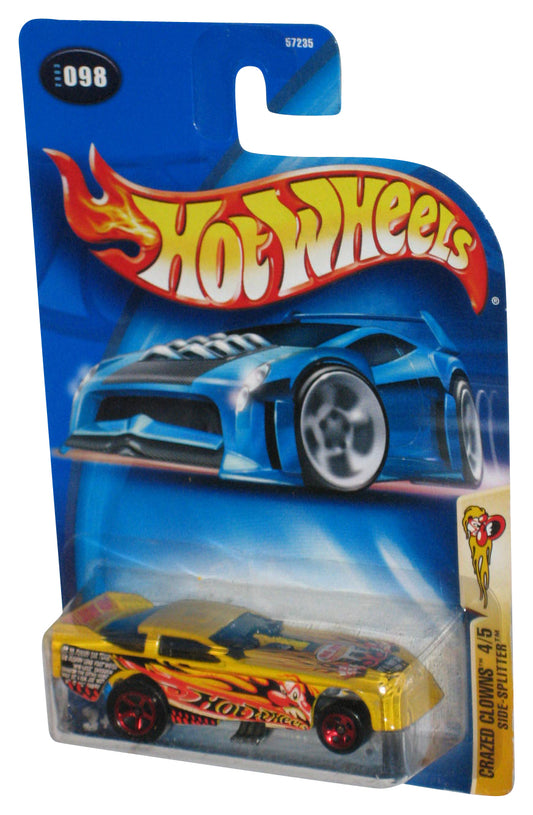 Hot Wheels Crazed Clowns 4/5 (2003) Yellow Side-Splitter Toy Car #098