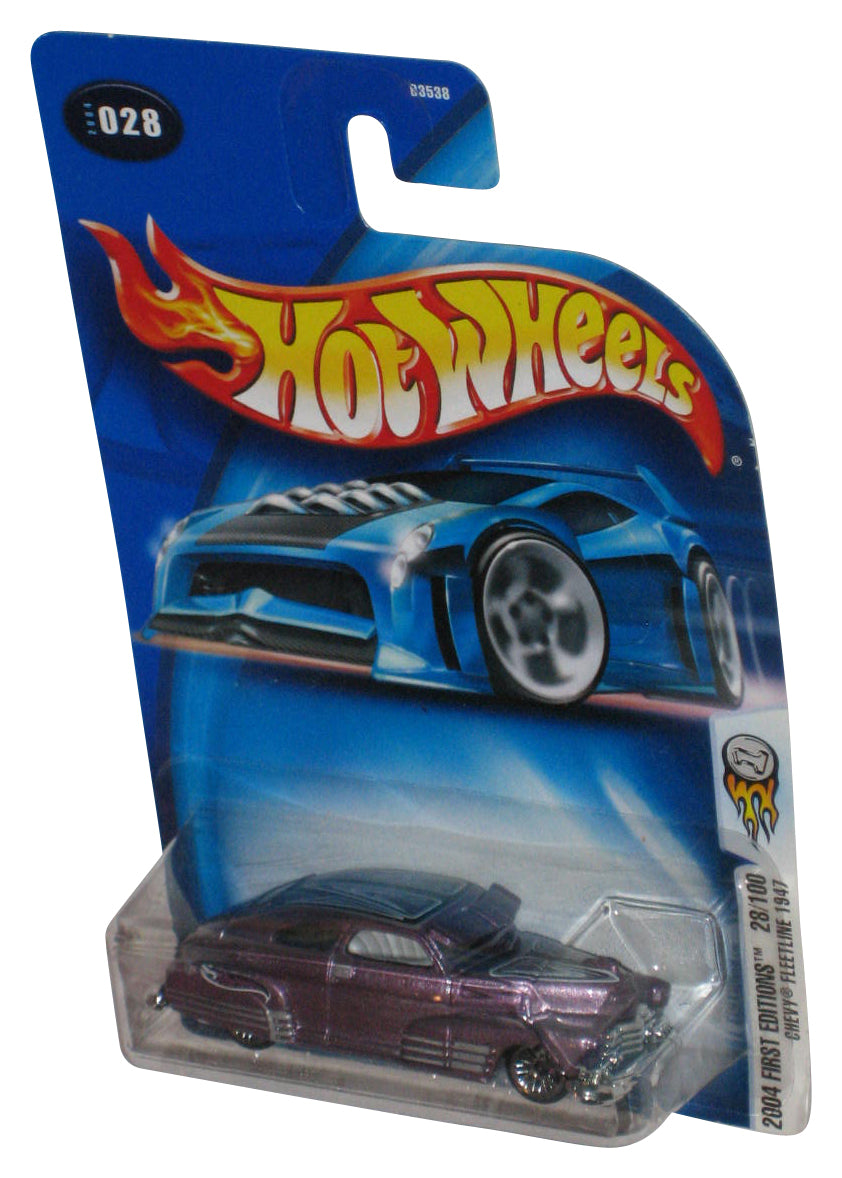 Hot Wheels 2004 First Editions 28/100 (2004) Chevy Fleetline 1947 Purple Toy Car #028