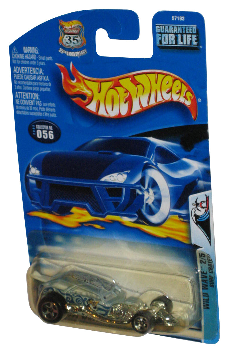 Hot Wheels Wild Wave 2/5 (2003) Blue Surf Crate Die-Cast Toy Car #056