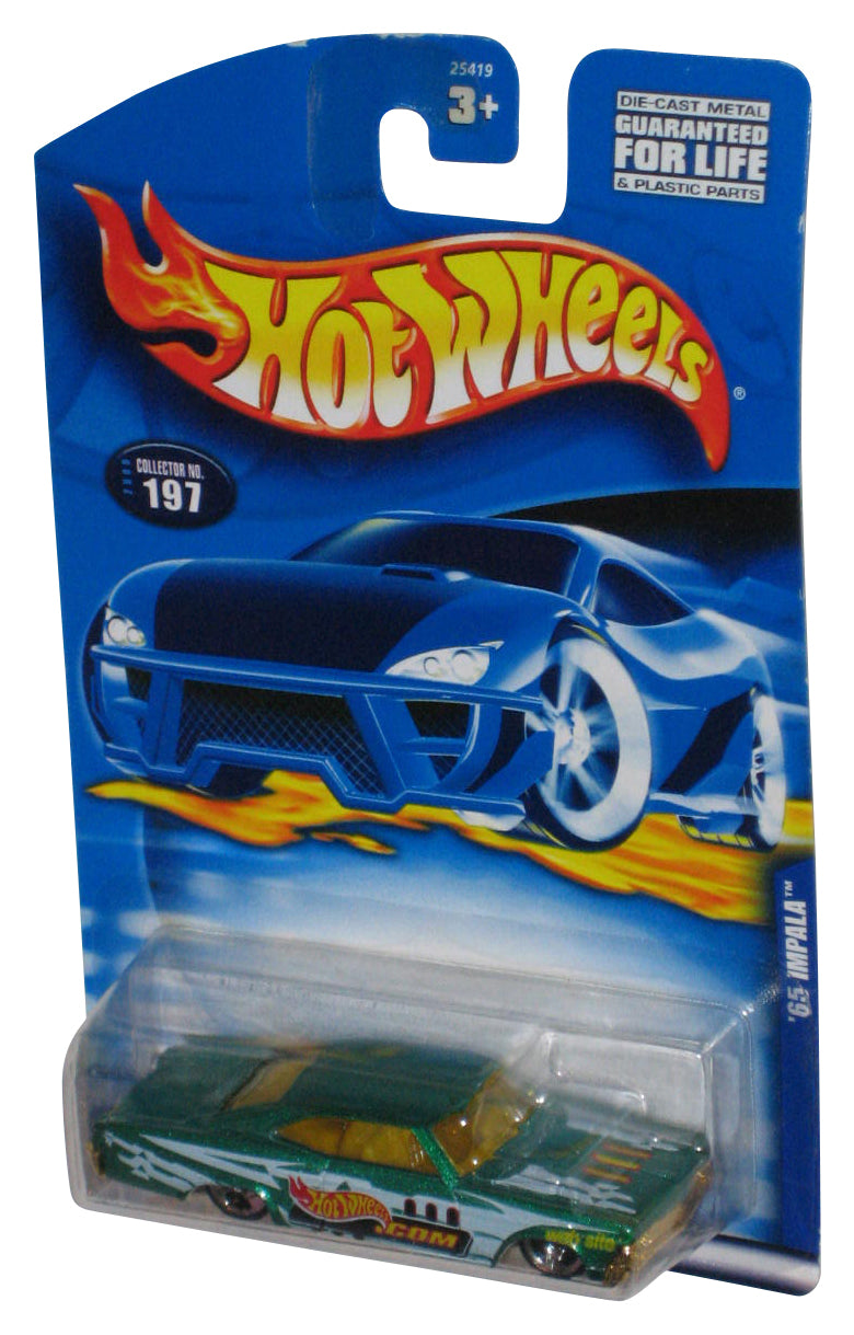 Hot Wheels Green '65 Impala (2000) Mattel Die-Cast Toy Car #197