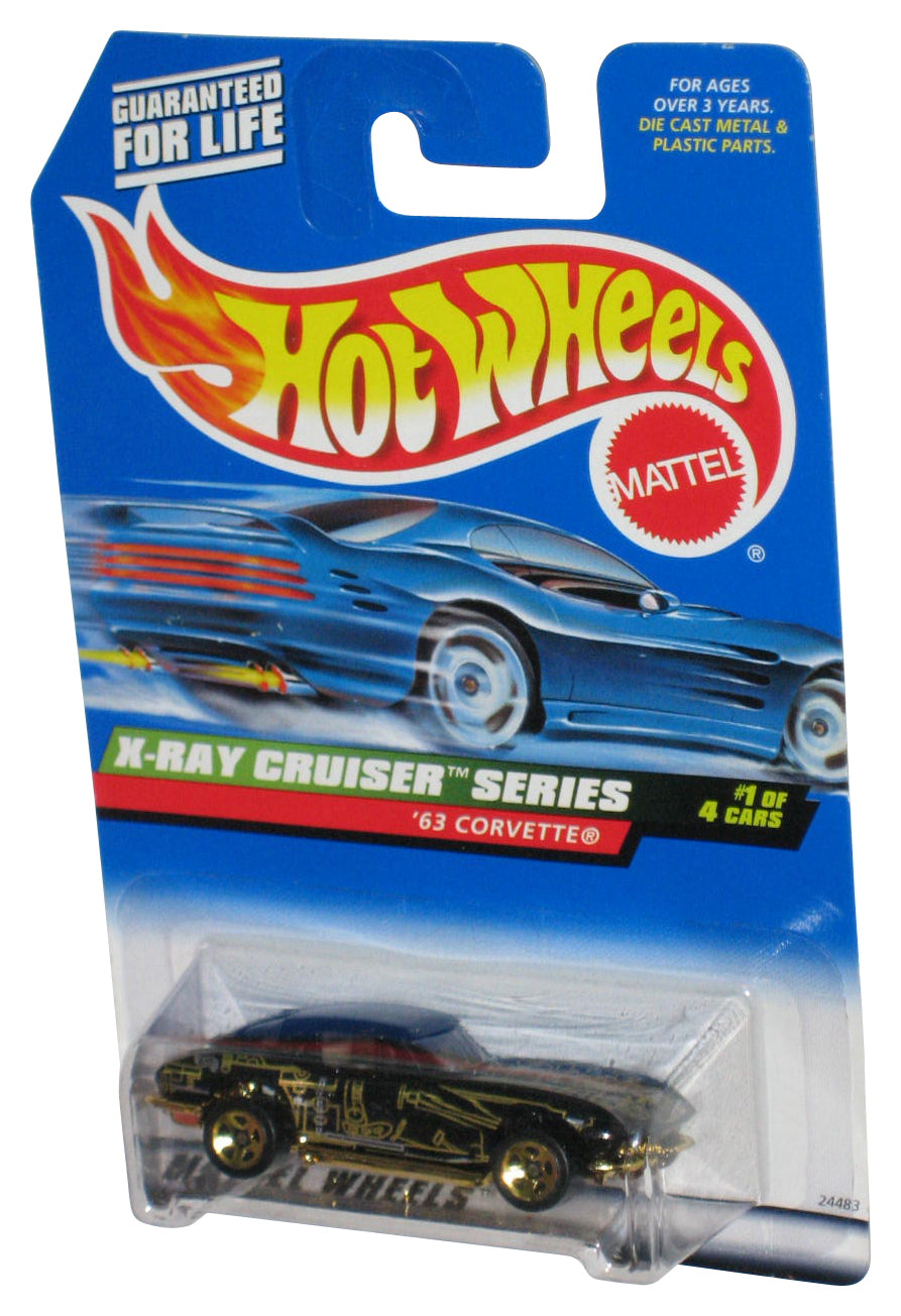 Hot Wheels X-Ray Cruiser Series Black '63 Corvette Die-Cast Toy Car #1114