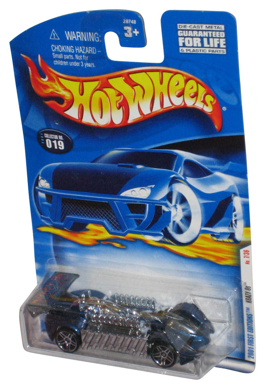 Hot Wheels 2001 First Editions Krazy 8s (2001) Silver & Blue Die-Cast Toy Car #019