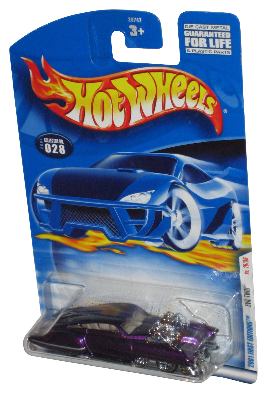 Hot Wheels 2001 First Editions Purple Evil Twin (2001) Mattel Toy Car #028