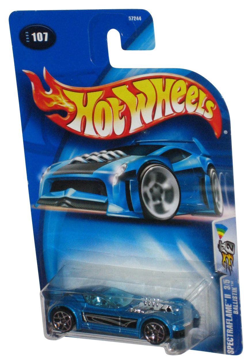 Hot Wheels Spectraflame II 3/5 (2003) Blue Ballistik Toy Car #107