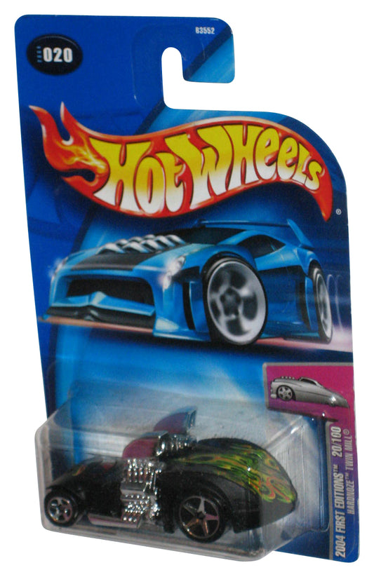 Hot Wheels 2004 First Editions 20/100 (2004) Black Hardnoze Twin Mill Toy Car #020