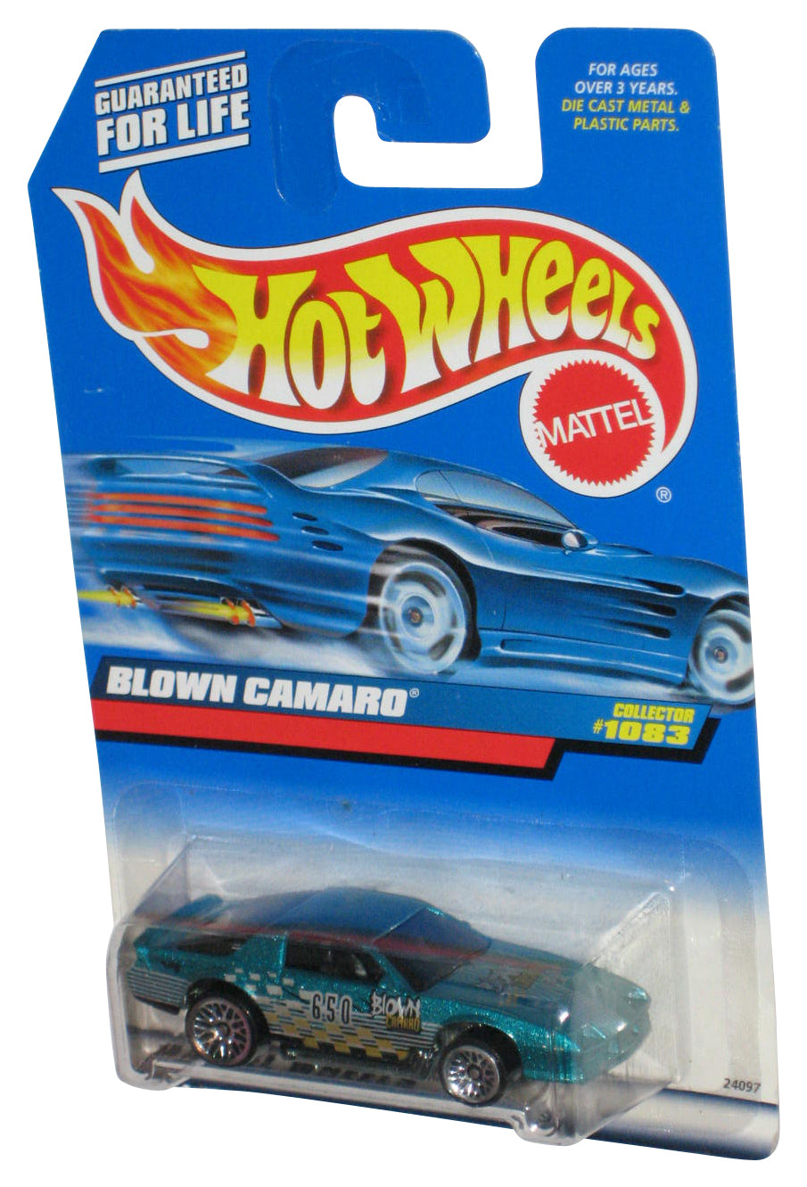 Hot Wheels Blown Camaro (1998) Green Die-Cast Toy Car #1083