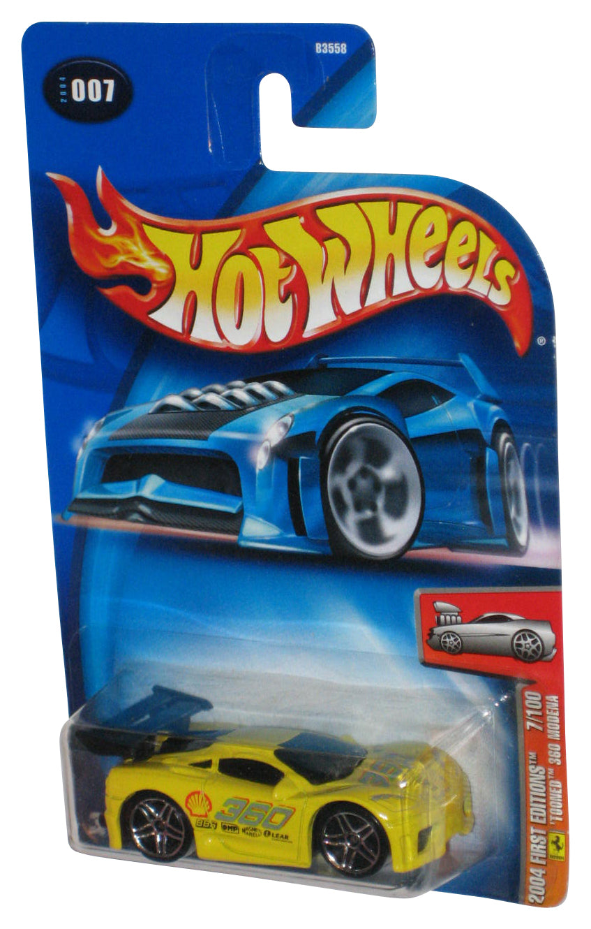 Hot Wheels 2004 First Editions 71/100 (2004) Yellow 360 Modena Toy Car #007