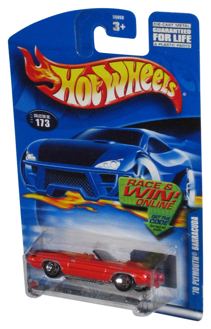 Hot Wheels Red '70 Plymouth Barracuda (2002) Mattel Die-Cast Toy Car #173