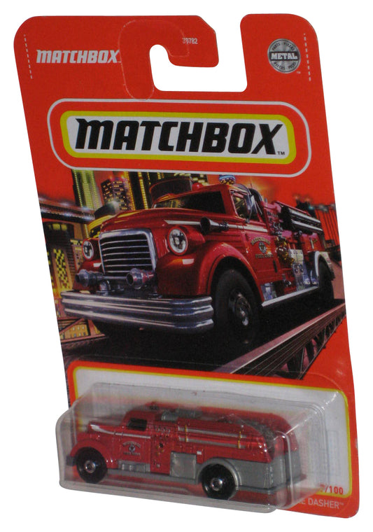 Matchbox MBX Fire Dasher (2021) Red Die-Cast Metal Toy Truck 7/100