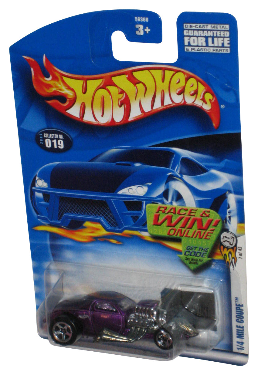 Hot Wheels Purple 1/4 Mile Coupe 1/42 (2003) Mattel Die-Cast Toy Car #019