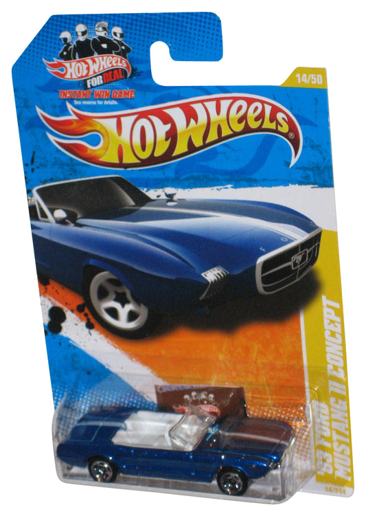 Hot Wheels 2011 New Models Blue '63 Ford Mustang II Concept Car 14/244