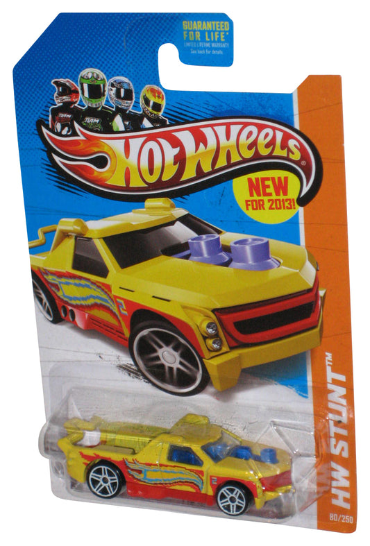 Hot Wheels HW Stunt (2013) Yellow Fig Rig Toy Car 80/250