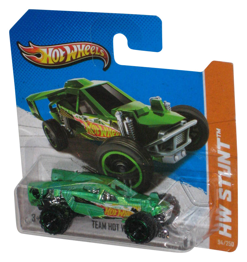 Hot Wheels HW Stunt (2013) Green & Black Team Buggy Toy Car 94/250 - (Short Card)