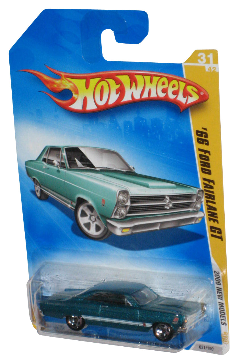 Hot Wheels 2009 New Models Green '66 Ford Fairlane GT Toy Car 031/190
