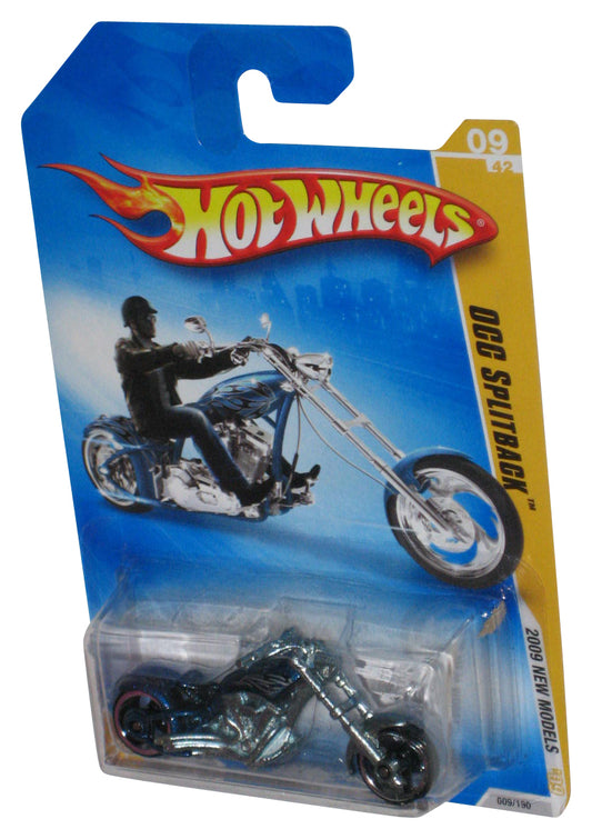 Hot Wheels 2009 New Models 09/42 (2008) Blue OCC Splitback Toy Motorcycle Bike 009/190
